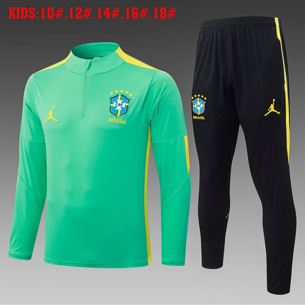Enfant Training Top Brésil 2026-27 Vert 3